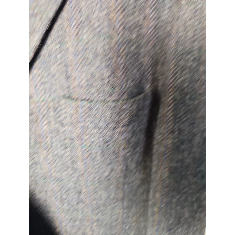 Vintage Bernotis Bench Made Wool Sport Coat Tweed Blazer Gray Herringbone Men's